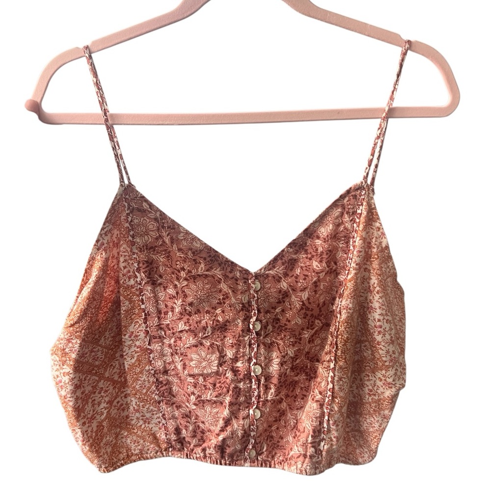 American Eagle Outfitters Terracotta Floral Camisole
